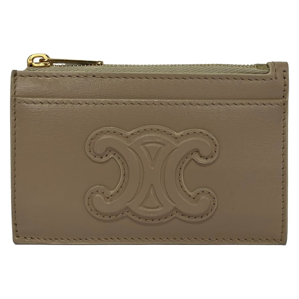 Celine Card Holder With Zip Cuir #358432C69B